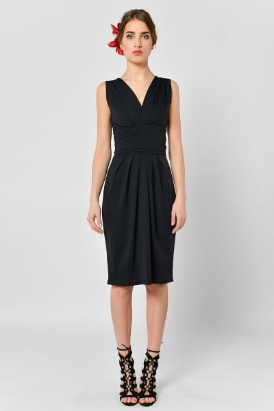 Tulipan - czarna spódnica midi