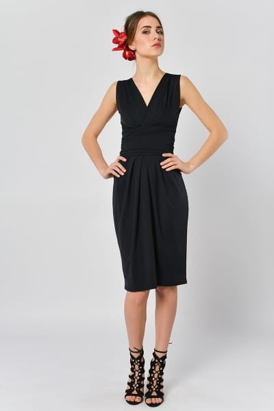 Tulipan - czarna spódnica midi