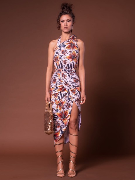 Bluzka ze spódnicą maxi w lilie.jpg