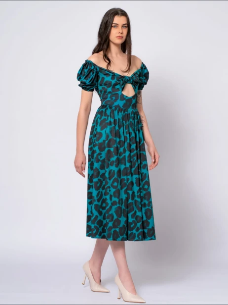 Turkusowana sukienka w panterkę2.jpg