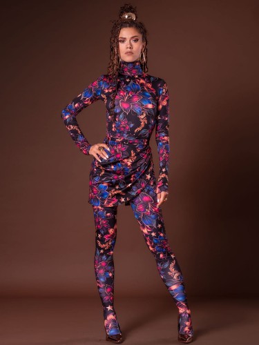 Bluzka z golfem legginsy spódnica flower.jpg