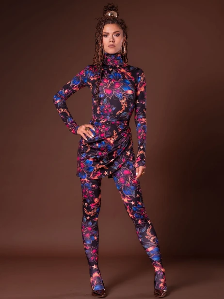 Bluzka z golfem legginsy spódnica flower.jpg